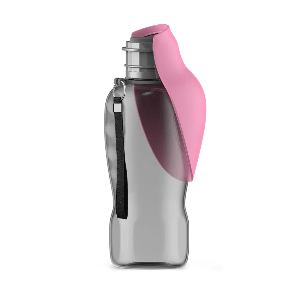Portable 800ml Water Bottle with Feeder for Dogs โ Perfect for Travel