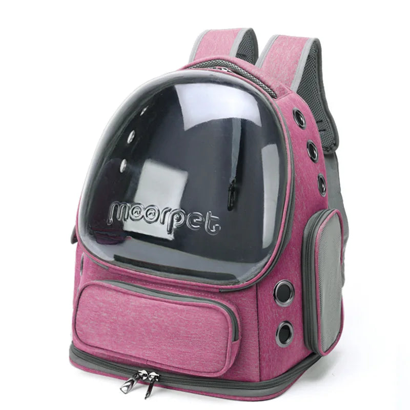 Transparent Pet Backpack – Comfortable for Travel and Walks