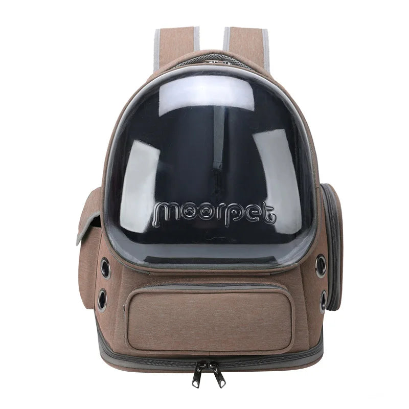 Transparent Pet Backpack – Comfortable for Travel and Walks