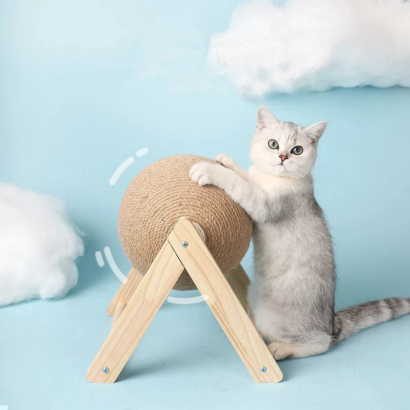 Sisal Scratching Ball for Cats – Toy and Claw Sharpener