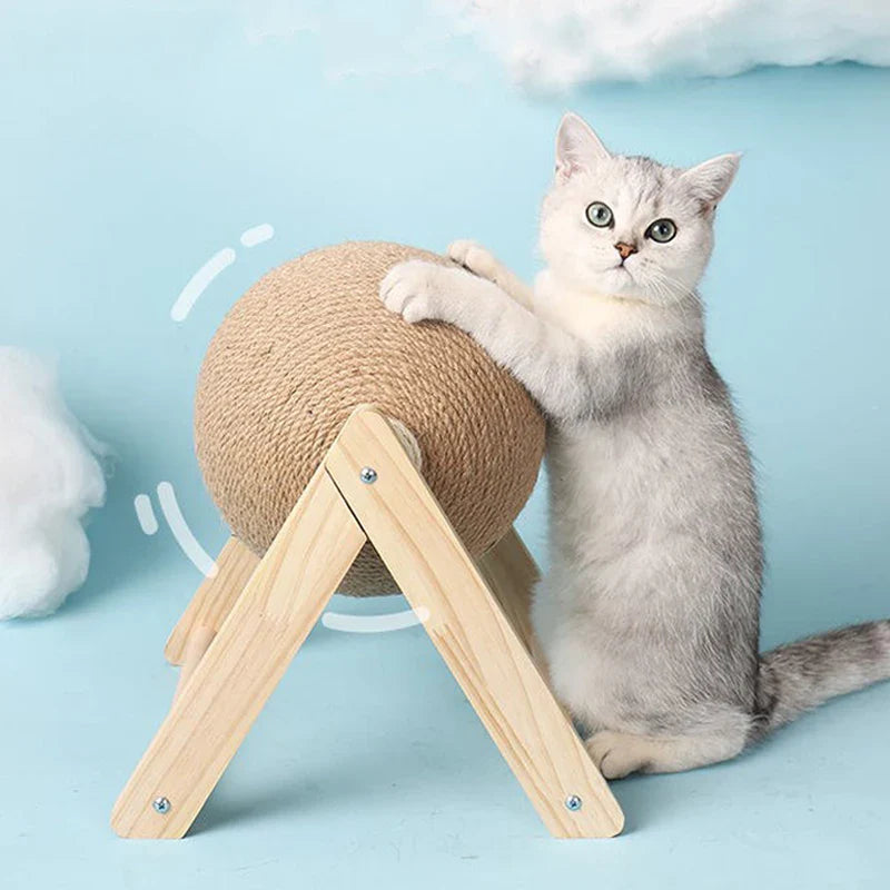 Sisal Scratching Ball for Cats – Toy and Claw Sharpener