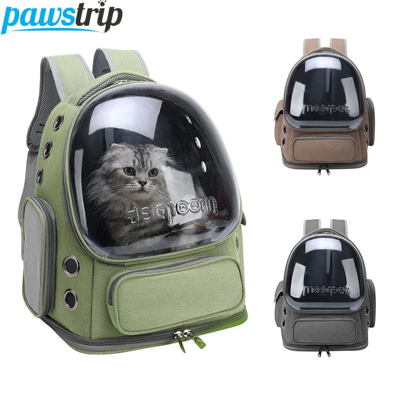 Transparent Pet Backpack – Comfortable for Travel and Walks