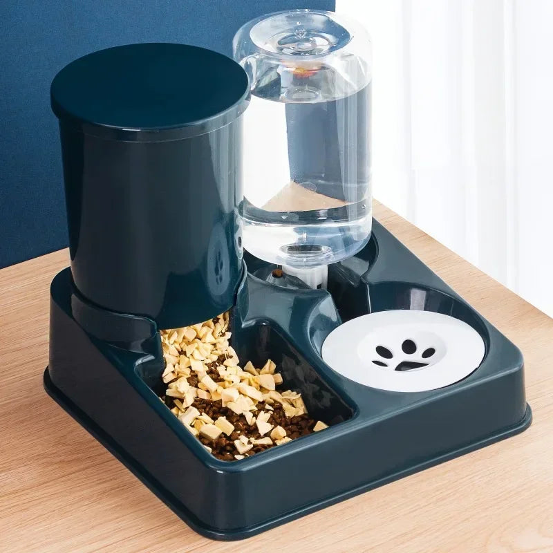 2-in-1 Automatic Feeder and Water Dispenser – For Cats and Pets