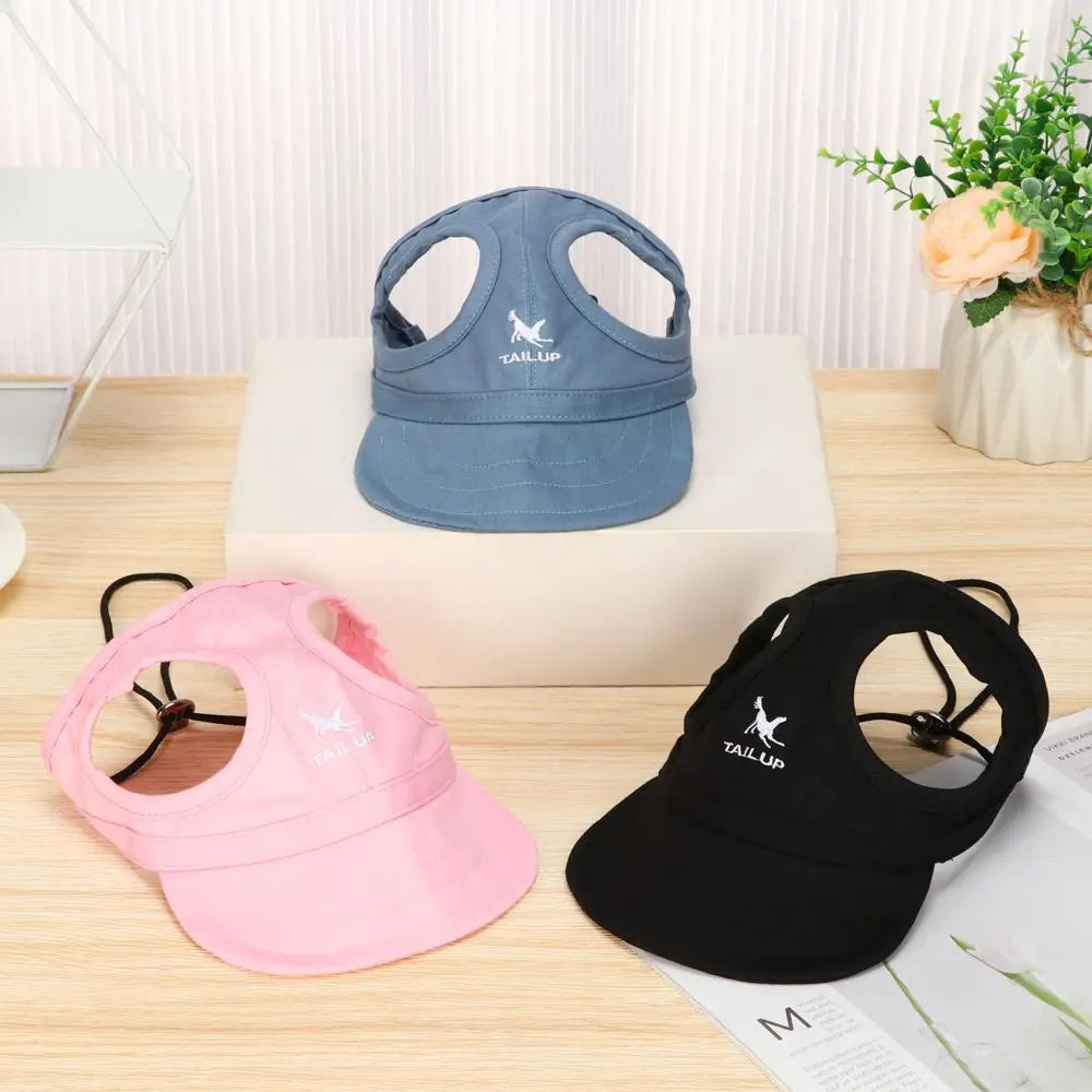 Pet Cap – Adjustable, Sun Protection, with Ear Openings
