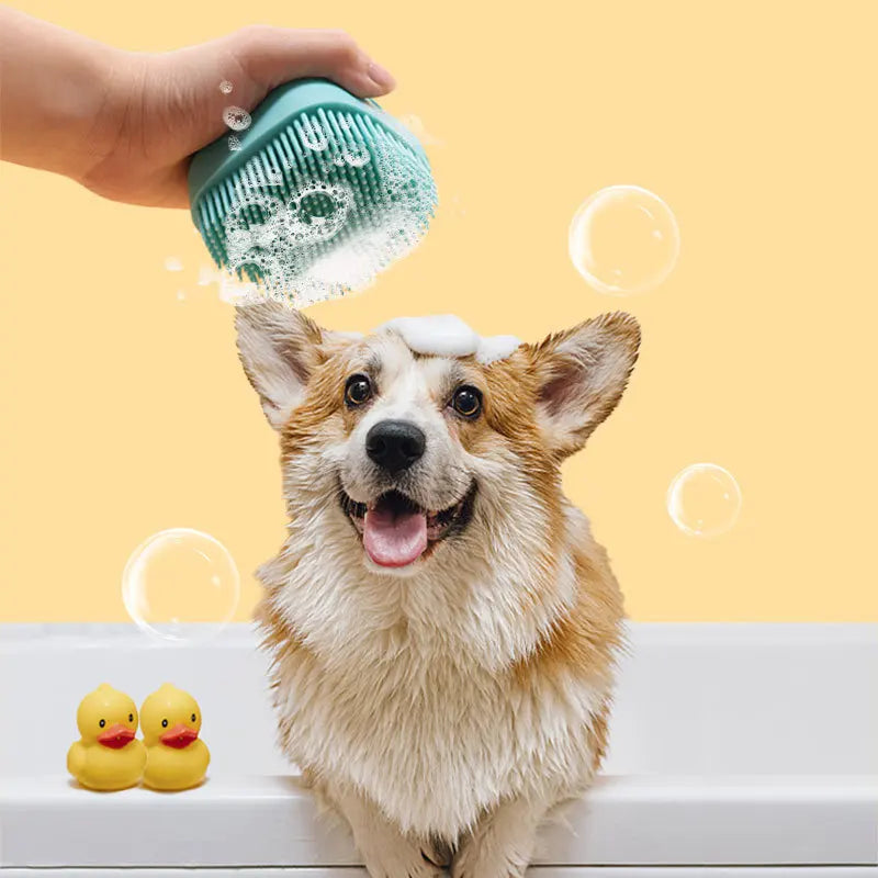 Pet Bath & Massage Glove – Soft and Safe Silicone